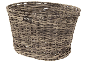 brn vintage Cesto Eco-Rattan Ovale